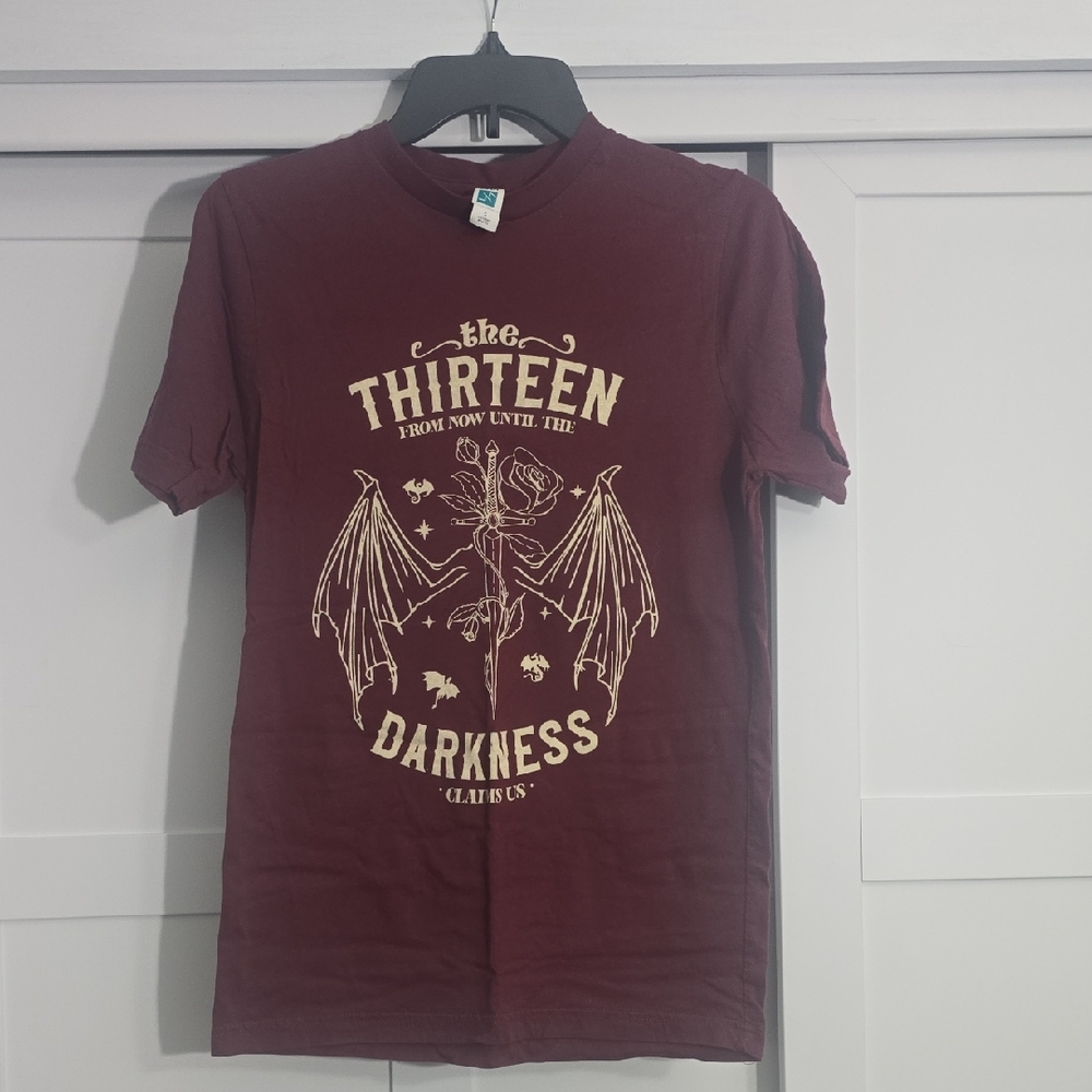 The Thirteen Darkness Graphic Tee - Burgundy